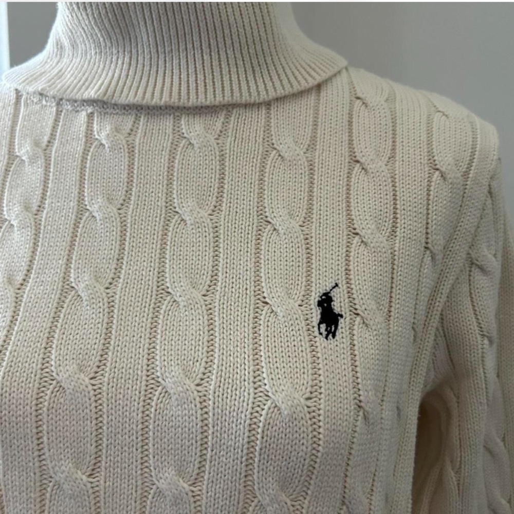 Cream Cable Knit Sweater - Picture 2 of 7